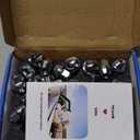 Kadrick 20pcs M12x1.5 Lug Nuts,One-Piece Solid Chrome, Replacement for 2001-2019 Ford Escape/2012-2018 Focus/2006-2019 Fusion/Lincoln 2015-19 MKC/2012-16 MKZ,Large Acorn SeatNew Model (Silver)