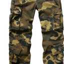 Womens Cargo Pants with Pockets, Women's Casual Military Army Hiking Combat Tactical Work Pants Trousers (Camouflage, 14)