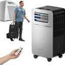5200 BTU Portable Camping Air Conditioner, 4-in-1 Quiet Small AC Unit with 400W Low Power, Windowless AC for Tent, RV, Truck, Van, Car, Garage, Indoor & Outdoor Use(Silver)