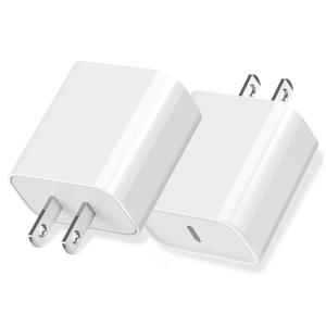 iPhone 16/15 Fast Charger Block, USB Type C Wall Charger 2Pack 20W PD Charging Brick Power Adapter Plug Box for Apple iPhone 16 Pro Max/iPhone 15 Plus/iPhone 14 Pro Max/14 Plus/13 Pro/12 Pro/Mini/iPad (White)
