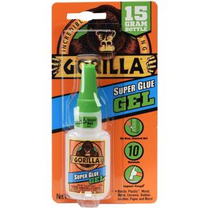 Gorilla Super Glue Gel, 15 g, Clear (24 Pack)