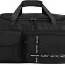 MAXTOP Gym Bag for Women Men Travel Duffle Bag Large Capacity Carry On Weekender Overnight Bag With Shoe Compartment Gym Tote Dry Wet Separation Duffel Bag for Travel (Black)