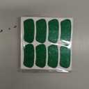 Cholemy 120 Pairs Eye Black Stickers Bulk Baseball Face Glitter Stickers Football Softball Party Favor Spirit Day Accessories(Glitter,Green1)