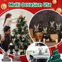 Jenaai 24 Pcs Christmas Money Holder for Cash Gift Reindeer Money Holder Ornament Bulk Wooden Christmas Tree Gift Cash Hanging Ornament Here are a Few Bucks for Xmas Party Stocking Stuffers Gifts