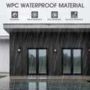 WPC Slat Wall Panels 16 Pack 48" x 6", Waterproof Fluted Wall Paneling, Accent 3D Wall Panel for Wall Decor, Bathroom, Bedroom, Office - Low Grille Black (Cover Approx.32 sq.ft)