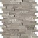 SUNWINGS Peel and Stick Mosaic Natural 3D Stone Self Adhesive Tiles, 12" x 11" 5-Sheet Stick on Backsplash for Kitchen Bathroom Fireplace Vanity, Mixed Tan