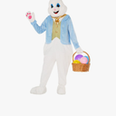 Morph Easter Bunny Costume Adult Deluxe Rabbit Mascot Outfit for Men - Perfect for Easter Costumes and Events (L)