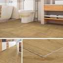 Livelynine 32-Sheets Oak Wood Flooring Peel and Stick Floor Tile Waterproof Honey Oak Sheet Vinyl Flooring Tiles 12x12 Kitchen Flooring Laminate RV Flooring Squares Renter Friendly Floor Stickers