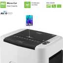 Aurora High Security 150-Sheet Auto Feed Micro-Cut Paper and Credit Card Shredder with 6.3 Gallon Pullout Basket / 60 Minutes/Security Level P-4