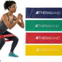 THERABAND Resistance Band Loop Set (12 Inch, Set of 4  All Levels)