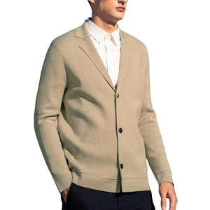 New Sweater V-Neck Solid Color Cardigan Sweater Men's Lazy Style Jacket Clip, Size XL