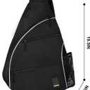 Goloni Pickleball Bag for Women Men, Convertible Pickleball Backpack Sling Bag with Fence Hook, Waterproof Polyester Paddle Bag with Multiple Compartments