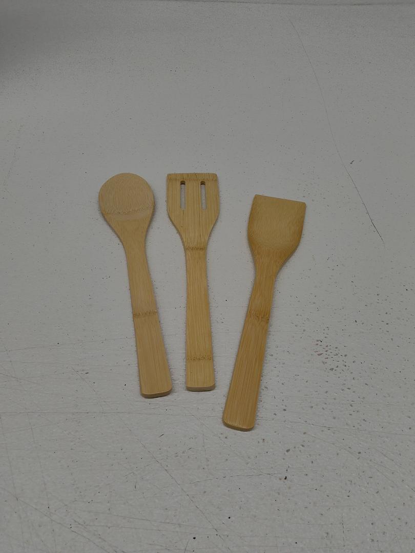 Wooden Spoons for Cooking Small,3- Piece Wooden Utensil Set
