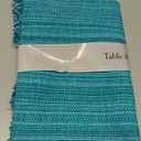 DII Variegated Tabletop Collection, Table Runner, 13x72, Teal