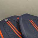 GXT Car Seat Covers Front Seats Only, Front Car Seat Covers 2 Pack, Premium Faux Leather Car Seat Cushion - Universal Fit for Most Sedans SUV Pick-up Truck with Headrests(Blue and Red Strip)