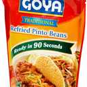 Goya Foods Traditional Refried Pinto Beans, 15 Ounce Pouch (EXP 10/31/27)