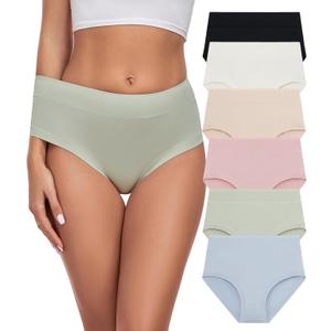 ANLIQI Women's Modal Underwear Soft Hipster Panties for Women Pack Breathable & Moisture Wicking Underwear Ladies Underpants 6 Pack (6C, XL) ANLIQI Women's Modal Underwear Soft Hipster Panties for Women Pack Breathable & Moisture Wicking Underwear Ladies Underpants 6 Pack (6C, XL)