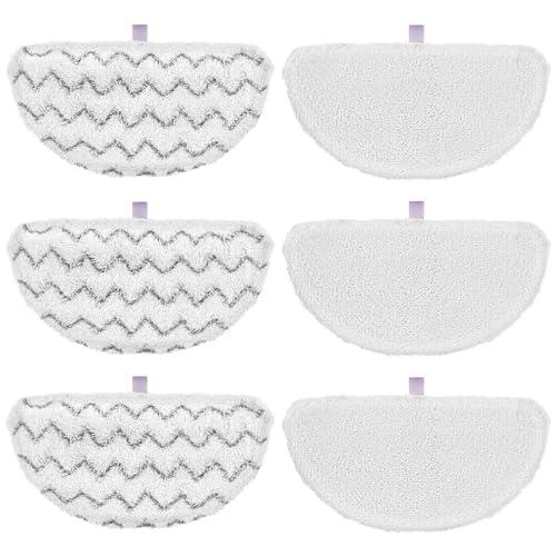 6 Pack 1940 for Bissell Steam Mop Pads for Bissell PowerFresh Steam Mop 1806 1544 1440 2075A 2685A 1940W 19404 Series, Model 19402 19408 1940a 1940f 1940q 1940t B0006 B0017, Part #5938#203-2633