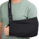 GoSports Arm Sling for Shoulder Injury, Elbow Injury, and Torn Rotator Cuff - Adjustable Shoulder Sling for Men & Women - Left & Right Arm Sling