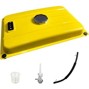 Universal Generator Gas Fuel Tank Assembly for Honda and Clone EC2500 196cc 212cc 224cc Yellow