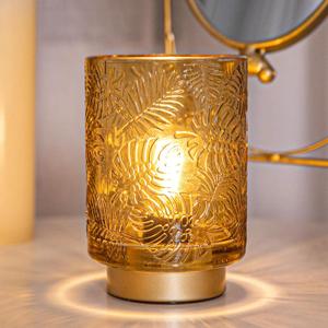 Small Battery Operated Lamp-Portable Cordless Table Lamp with LED Bulb for New Home Decor Gift,Wireless Battery Powered Desk Lamp for Bedroom Living Room Decor Aesthetic Golden Amber