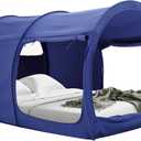 Bed Tent Dream Tents Bed Canopy Shelter Cabin Indoor Privacy Warm Breathable Pop Up Twin/Full/Queen for Kids and Adult Patent Pending(Mattress Not Included) (Navy)