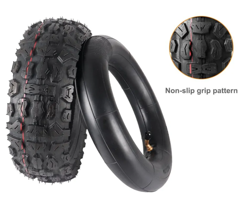 Electric Scooter Tire 10x3.0 Off Road Tire Set 80/65-6 255x80 10 inch Replacement for 6" Rim Road Tyre Non-Slip Surface for Kugoo M4 Pro Kirin M4 / M3 Scooter E-Bike ATV Dirt Bike 10x3.0