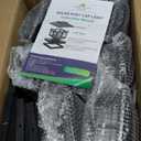 EXCMARK 4x4 Solar Post Cap Lights, 8 Pack Fence Deck Post Lights Outdoor Solar Powered Waterproof with Two Light Modes Warm&Cool White for Garden Patio Decor.(Classic Black, 8)