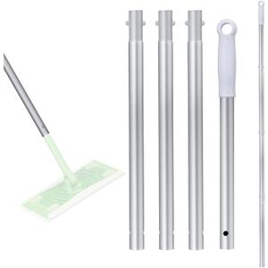 Mop Handle Replacement Compatible with swiffer mop, Mop Stick Compatible with swiffer Sweeper Mop, 4-Section 44" Mop Handle Replacement Stick (Mop Head&Base not Include)
