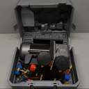 4.5 CFM AC Vacuum Pump and Gauge Set,for Mini Split/HVAC/Auto Systems,Manifold Gauge Kit Fits R134a R22 R410a,with Leak Detector,Upgraded Trifold Storage Case,4 Hoses,R134a Can Tap