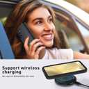 for Samsung Galaxy S24 FE 5G Case, S24 FE Heavy Duty case, [Belt Clip Holster] [Glass Screen Protector] [Military Grade Protective ] [Shockproof] [Dropproof] [Dust-Proof] (Black)