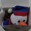 Singing Dancing Christmas Snowman Xmas Musical Plush Toy - Singing Rock Version of “Santa Claus is Coming to Town”, Interactive Xmas Snowman Toys, Fun Gift for Kids Adults, Holiday Decoration, 15”
