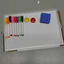 Small Dry Erase White Board, Magnetic Desktop Whiteboard with Stand, Dry Eease Board Mini Easel Double Sided on Table Top with Holder for Kids Drawing, Teacher Instruction (12"W x 7.9"H)