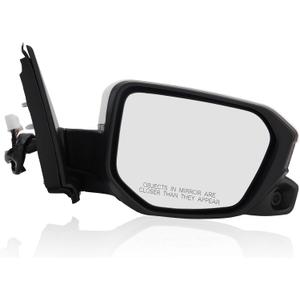 Passenger Side Mirror Compatible with 2016 2017 2018 2019 2020 2021 Honda Civic Sedan/Coupe/Hatchback Lx/Ex/Sport Mirror with View Camera Power Heated (White)