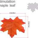 HENMI 500PCS Artificial Maple Leaves 5 Assorted Mixed Fake Fall Maple Leaf Lifelike Looking Silk Autumn Leaf Garland for Halloween Fall Decor Party Festival Thanksgiving Table Decorations