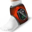 Ankle Heating Pad with Massager, Foot Massager with Heat, Ankle Heating Pad Heated Wrap Brace for Pain Foot, Foot Warmer Gift