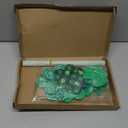 12 Pcs St. Patrick's Day Planter Stakes Shamrock Shaped Garden Signs Outdoor Decorations Decorative Green Plaid Lucky Clover Yard Stakes for St. Patrick's Day Irish Home Lawn Patio Porch