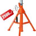 Heavy Duty Roller Stand, 2500LB Capacity Adjustable Stand 28-52", Foldable Tool Stand for Pipe, Wood & Metalworking