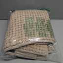 TRENTON Gifts Soft Microfiber Non-Slip Rubber Bath Mat Rug. Bathroom Mat. 34"x21" Beige
