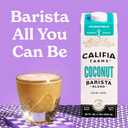 Califia Farms - Coconut Barista Blend Coconut Milk, 32 oz (Pack of 6), Shelf Stable, Dairy Free, Plant Based, Vegan, Gluten Free, Non GMO, Creamer (EXP 07/12/26)