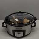 Crock-Pot 6 Quart Cook & Carry Programmable Slow Cooker with Digital Timer Stainless Steel (CPSCVC60LL-S) pack of 1