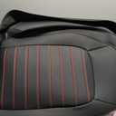 Colorado Seat Covers, Custom fit for 2015-2022 Chevy Colorado Crew Cab Z71 LT ZR2 Work Truck(Full Set, Black&Red)