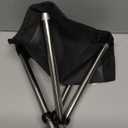 Ultra-Lightweight Stainless Steel Folding Camping Stool - Compact Portable Backpacking Stool with Carry Bag Supports 240 lbs 12.6 Folded Size for Hiking Travel Outdoor Events