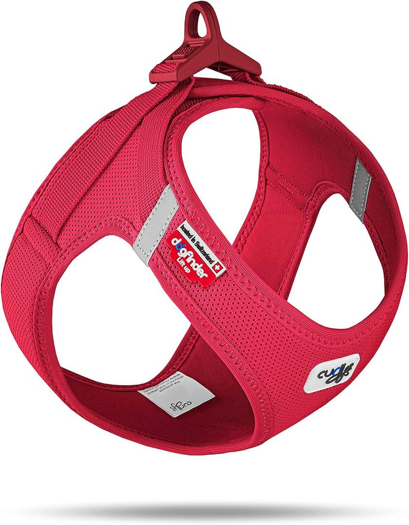 Vest Harness curli Clasp Air-Mesh Red L