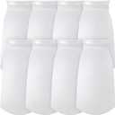 Jecery 8 Pcs 7 Inch Aquarium Filter Socks, 200 m Ring Felt Filter Bags 7 x 16 inches Sump Socks for Saltwater Aquarium Fish Tank Freshwater