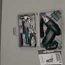 Hi-Spec 3.6V Cordless Electric Screwdriver Set with Interchangeable Bits, Green