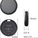 Air Tracker Tags-4 Pack, Bluetooth Tracker Works with Apple Find My APP (iOS Only, Not for Android), Keys Finder, Item Locator for Keys, Luggage, Backpack, Replaceable Battery