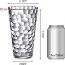 Amazing Abby - Iceberg - 30-Ounce Plastic Tumblers (Set of 6), Iced-Tea Drinking Glasses, All-Clear Reusable Plastic Cups, Stackable, BPA-Free, Shatter-Proof, Dishwasher-Safe