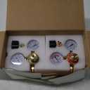 KOLENSA Dual Welding Gas Gauges, Oxygen (CGA-540) Acetylene (CGA-200) Regulators Combo (2 PCS), Full Brass Kit for Portable Tanks Compatible with Victor Torch Cutting