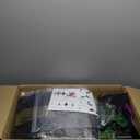 10.5FT Outdoor Animated Flying Witch Halloween Decor on Broom, Sound Activation,Eyes Glowing,Scary Sounds, Animatronics Hover Witch for Garden Yard Lawn Decorations